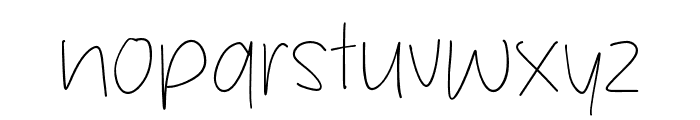 Stevania Journal Font LOWERCASE