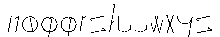 Stick&Stones Font LOWERCASE
