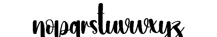 Stick Font LOWERCASE