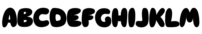 Stickie Filled Font LOWERCASE