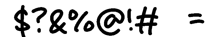 Sticky Bread Font OTHER CHARS
