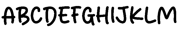 Sticky Bread Font UPPERCASE