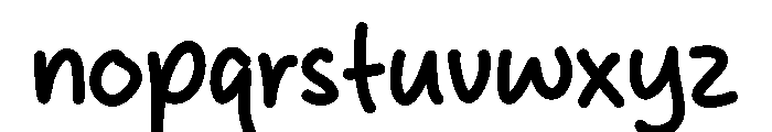 Sticky Bread Font LOWERCASE