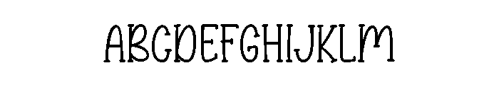 Sticky Candy2 Font UPPERCASE