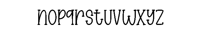 Sticky Candy2 Font LOWERCASE