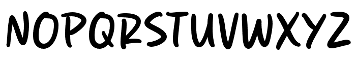 Sticky Paper Font UPPERCASE