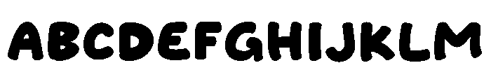 Sticky Puding Font UPPERCASE