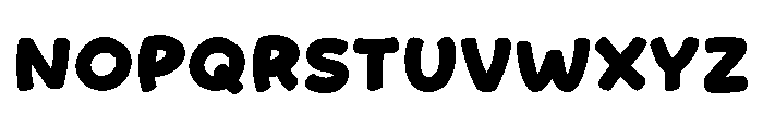 Sticky Puding Font UPPERCASE
