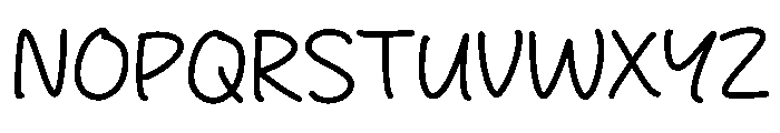 Still Alone Font UPPERCASE
