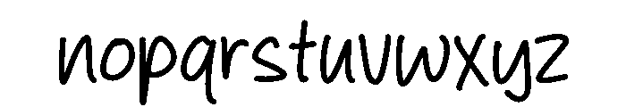 Still Alone Font LOWERCASE