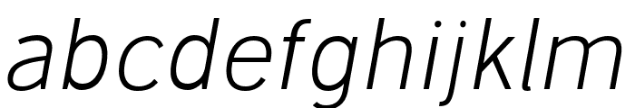 Stilu Light Italic Font LOWERCASE