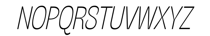 Stinger Slim Trial Thin Italic Font UPPERCASE