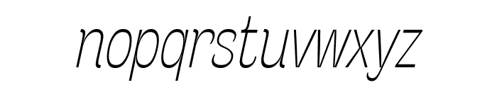 Stinger Slim Trial Thin Italic Font LOWERCASE