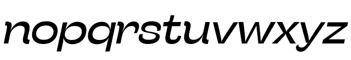 Stinger Wide Trial Italic Font LOWERCASE