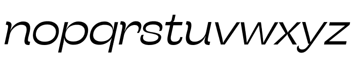 Stinger Wide Trial Light Italic Font LOWERCASE