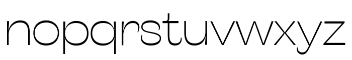 Stinger Wide Trial Thin Font LOWERCASE