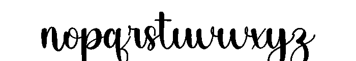 Stock Font LOWERCASE