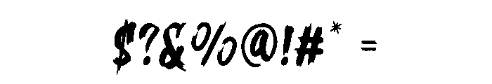 Stockport Brush Personal Font OTHER CHARS