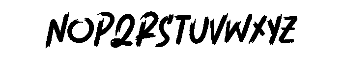 Stockport Brush Personal Font UPPERCASE