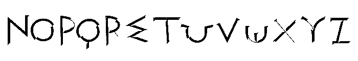 Stoix Engraved Font LOWERCASE