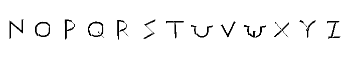 Stoix Mono Engraved Font UPPERCASE