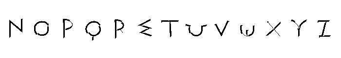 Stoix Mono Engraved Font LOWERCASE