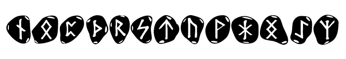 Stone Runes Font UPPERCASE