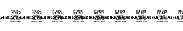 Stormland PERSONAL USE ONLY Thin Font OTHER CHARS