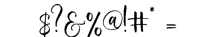 Story of the Blue Cat Font OTHER CHARS