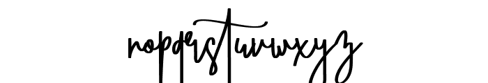 Straight Signature Font LOWERCASE