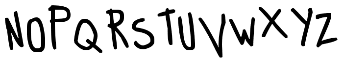 Strange And Weird Font UPPERCASE