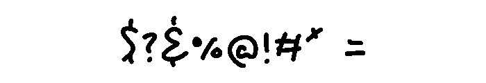 Strange Apple Font OTHER CHARS