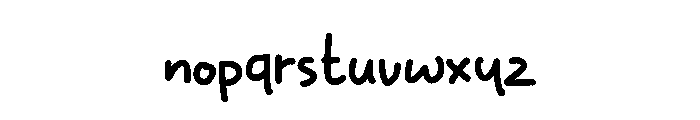 Strange Apple Font LOWERCASE