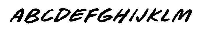 Strange Daze Font LOWERCASE
