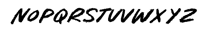 Strange Daze Font LOWERCASE