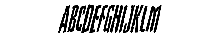 Stranger Danger Condensed Italic Font LOWERCASE