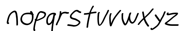 Stray Cat Bold Oblique Font LOWERCASE
