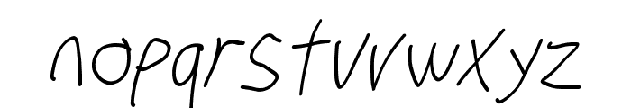 Stray Cat Condensed Oblique Font LOWERCASE