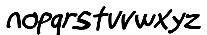 Stray Cat ExtraBlack Oblique Font LOWERCASE