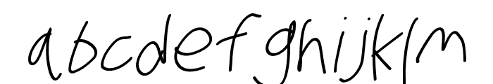 Stray Cat Oblique Font LOWERCASE