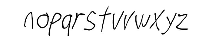 Stray Cat SuperCondensed Oblique Font LOWERCASE