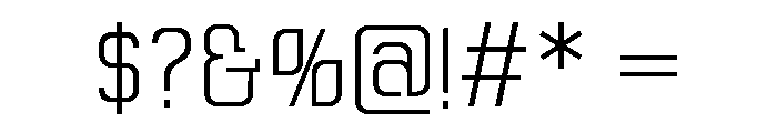 Streamy Light Font OTHER CHARS
