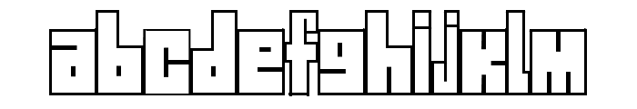 Street Block Font LOWERCASE