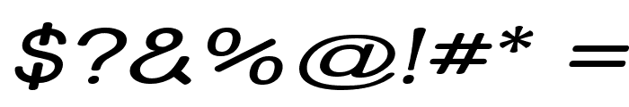 Street - Compressed Italic Font OTHER CHARS