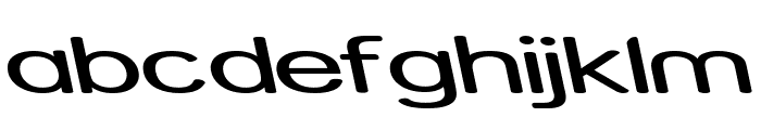 Street - Expanded Reverse Italic Font LOWERCASE