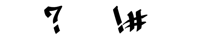 Street Gangsta Demo Font OTHER CHARS