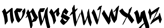 Street Gangsta Demo Font LOWERCASE