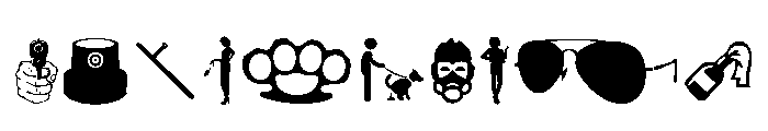Street Icons Font OTHER CHARS