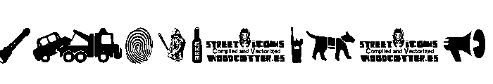 Street Icons Font OTHER CHARS