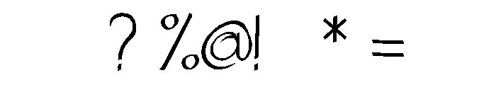 Street Metal Font OTHER CHARS